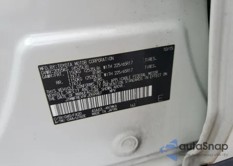 2015 Toyota Rav4 Xle z USA, uszkodzony, nr VIN JTMWFREV9FJ059987